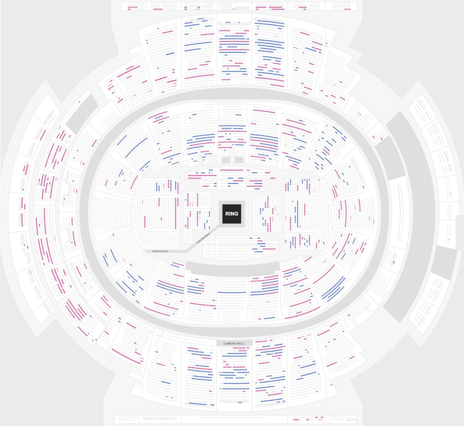 Madison Square Garden Seating Chart for Wrestling, Boxing, MMA