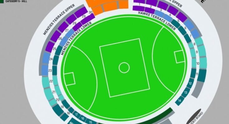 Manuka Oval Seating Chart for AFL