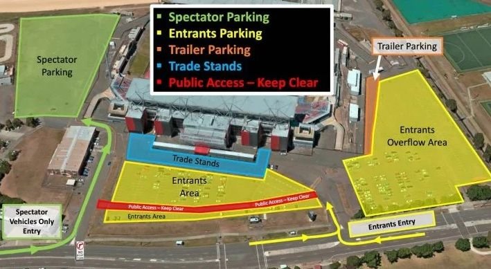 McDonald Jones Stadium Parking Map