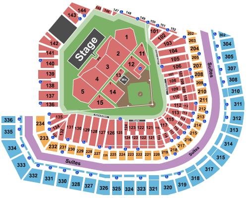 Oracle Park Seating Chart for Concerts