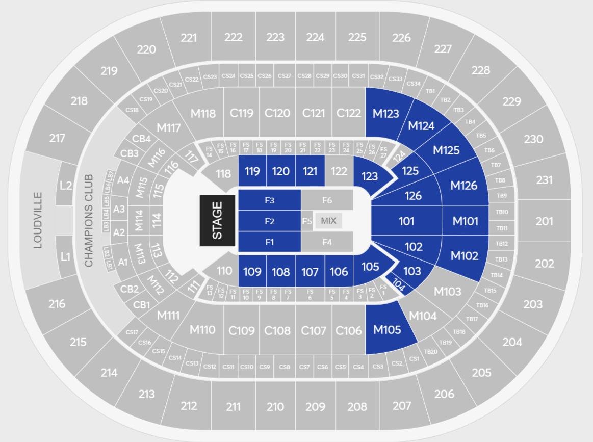 Rocket Arena Seating Chart for Concerts
