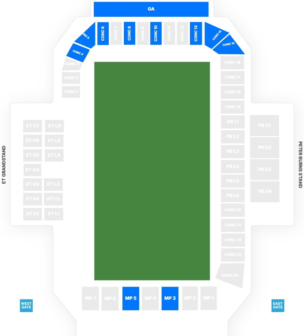 Sharks Stadium Seating Plan