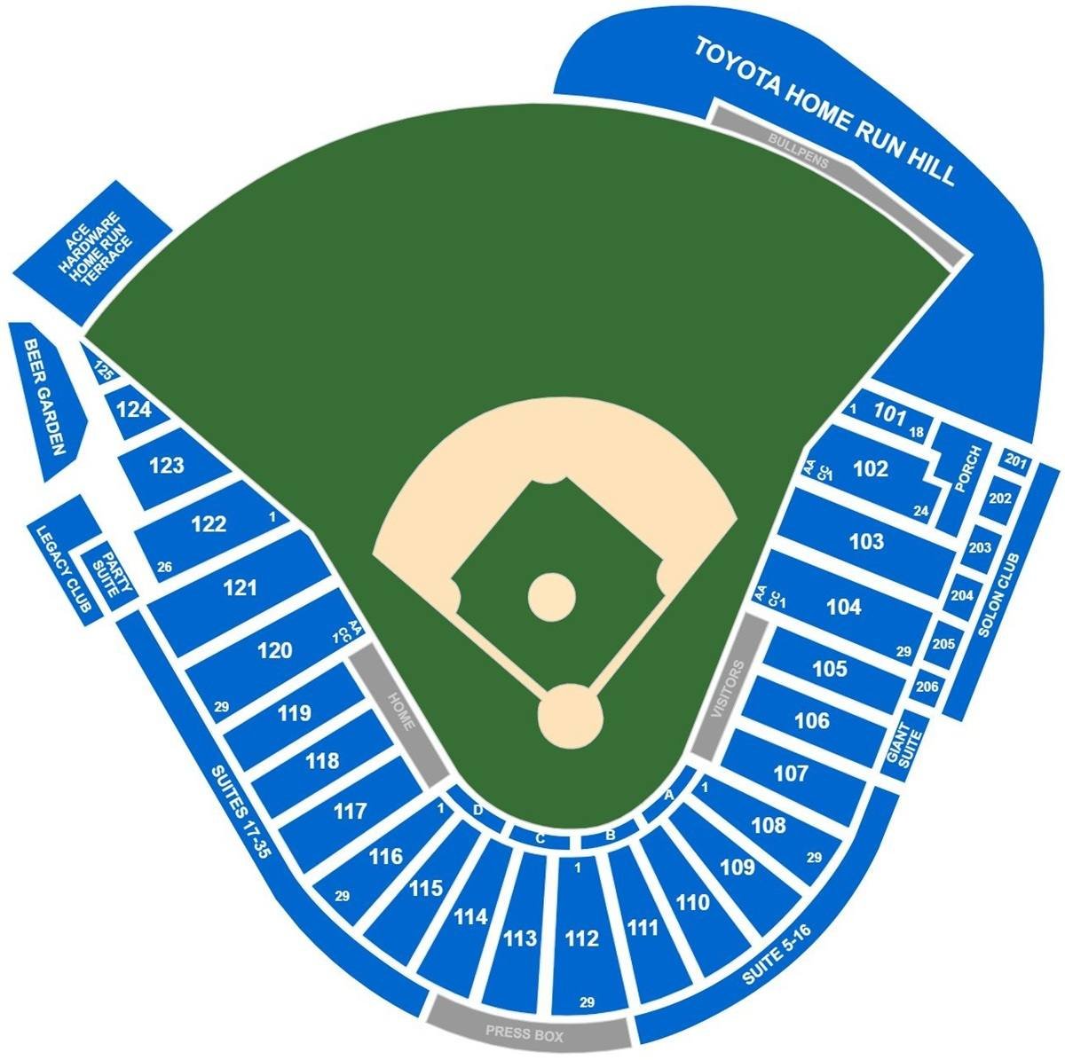 Sutter Health Park Seating Chart