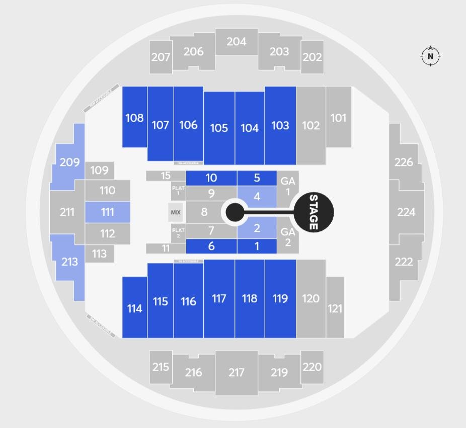 Tacoma Dome Seating Chart for Concerts