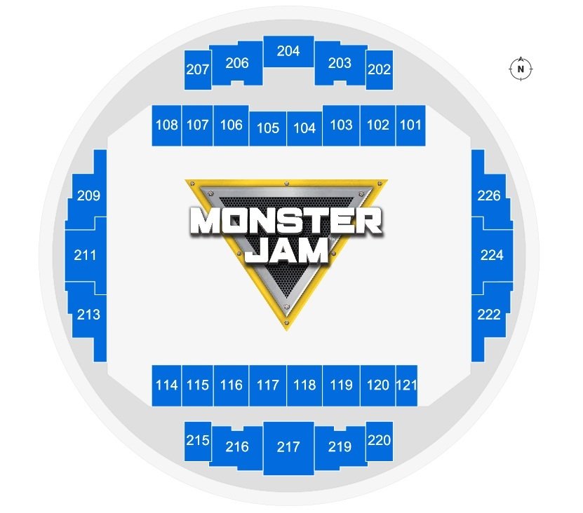 Tacoma Dome Seating Chart for Monster Jam