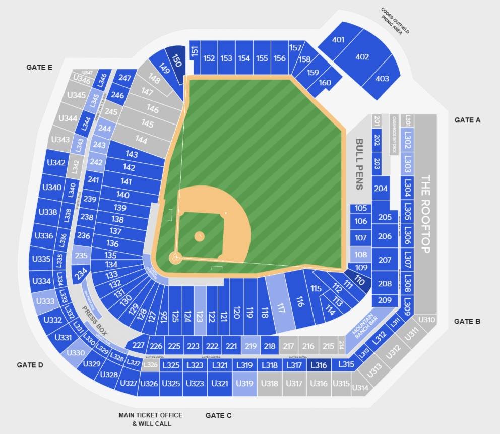 Target Field Seating Chart