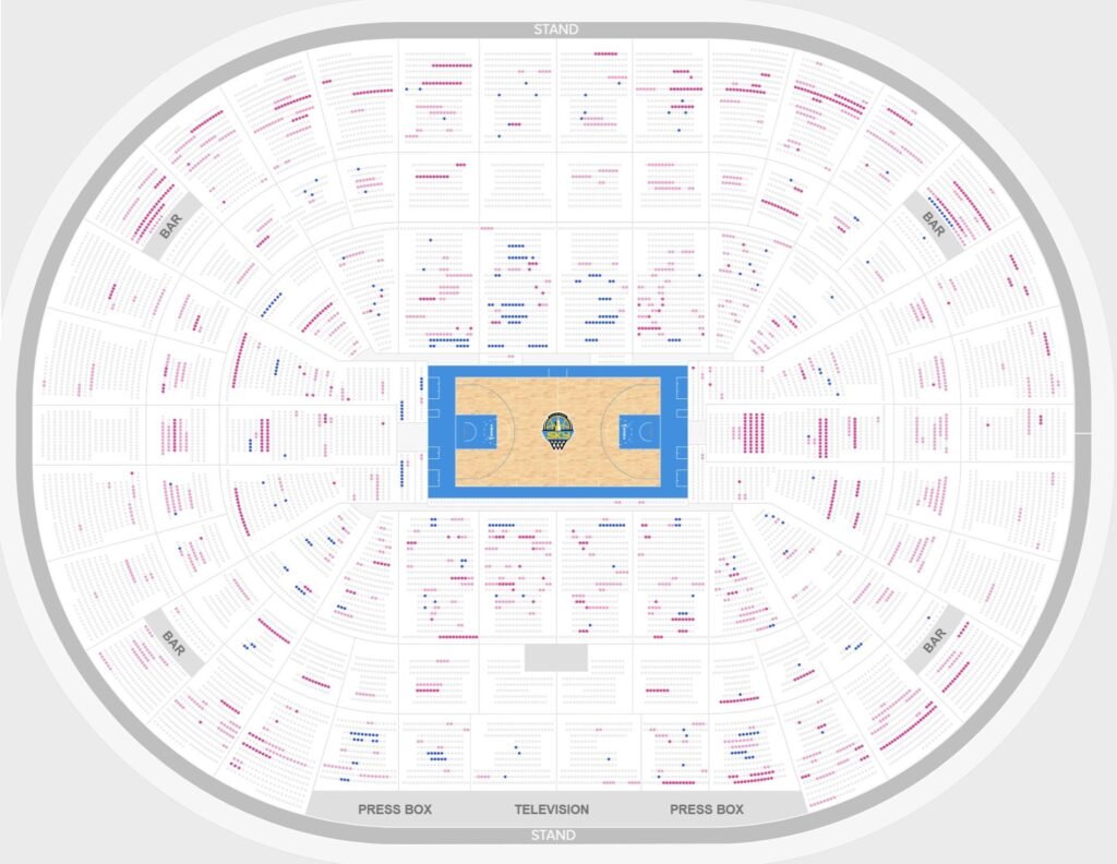 United Center Seating Chart with Seat Numbers and Rows
