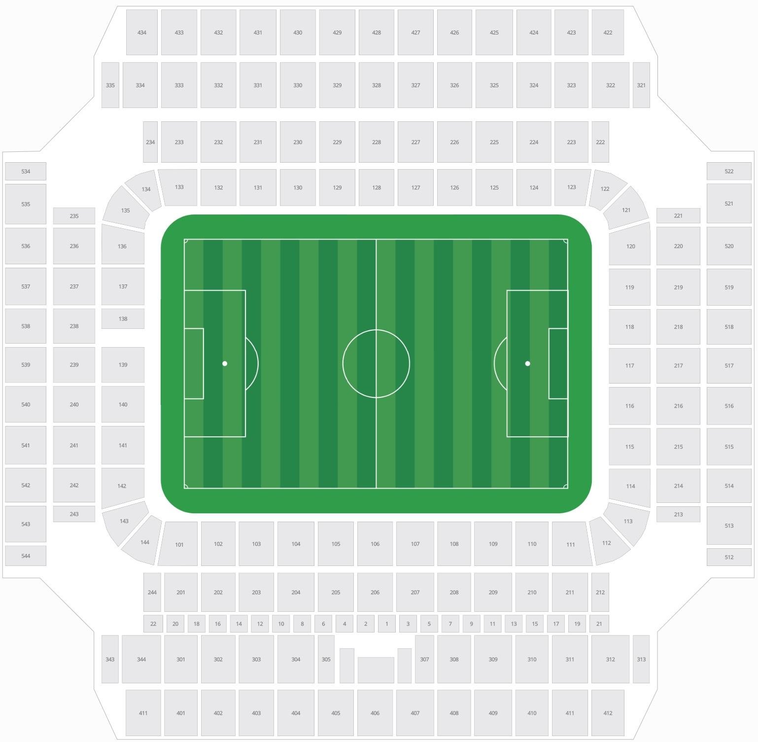 Carlos Tartiere Stadium La Liga Seat Map