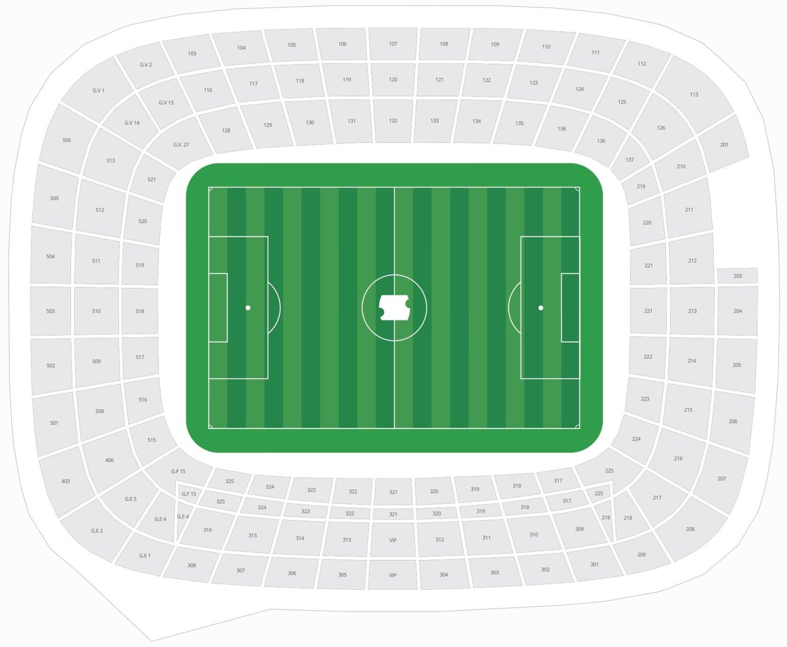 Estadi Ciutat de Valencia La Liga Seat Map