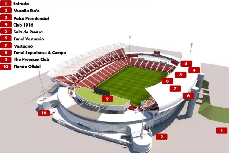 Estadi Mallorca Son Moix Seat Map