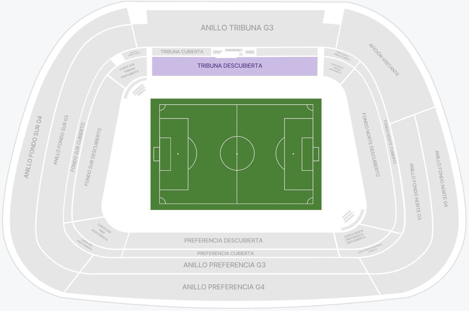 Estadio Martinez Valero Seating Plan