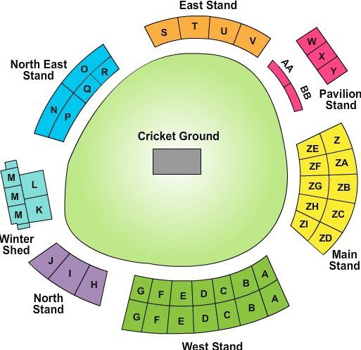 Headingley Cricket Ground Seating Chart