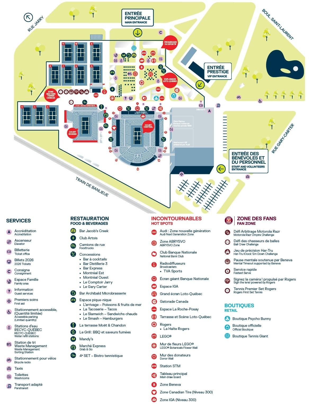 IGA Stadium Layout