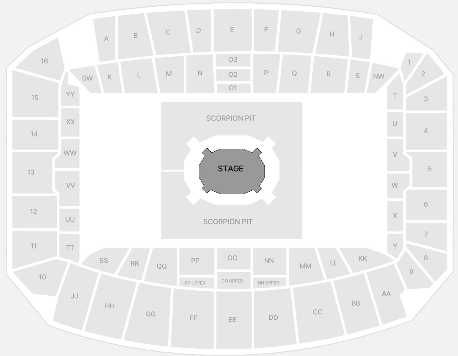 Loftus Versfeld Stadium Concerts Seating Plan