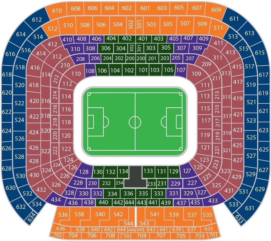 Santiago Bernabéu Map