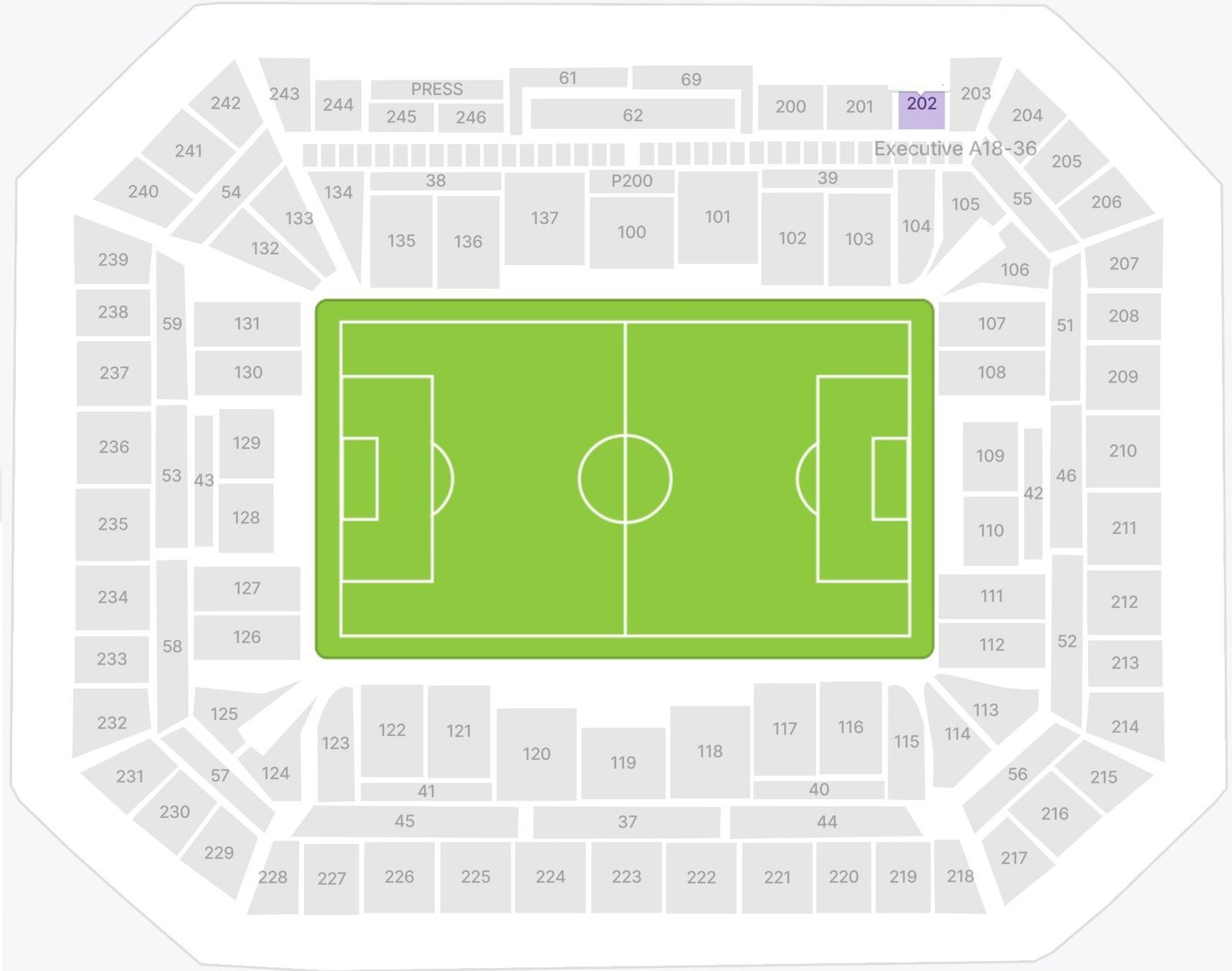 RCDE Stadium Seating Plan