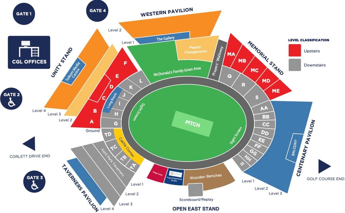 Wanderers Stadium Lions Seating Plan