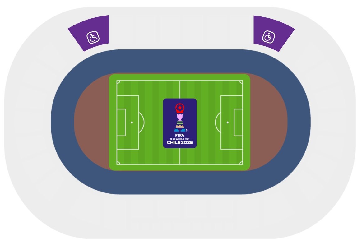 Estadio El Teniente Seat Map