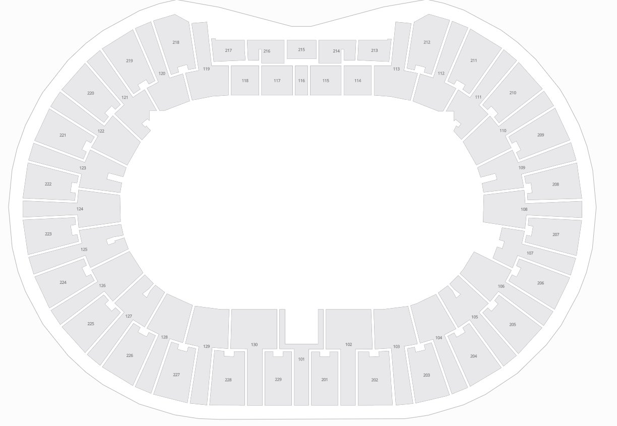 Estadio Nacional de Chile Seat Map for Concerts