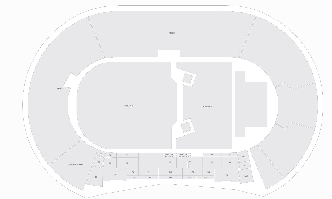 Estadio Nacional de Chile Seat Map for Events