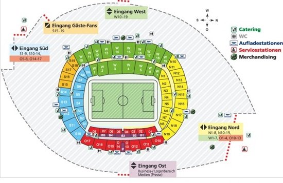 Heinz Von Heiden Arena Seating Plan