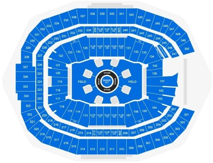 Mercedes Benz Stadium Seating Chart for Concerts