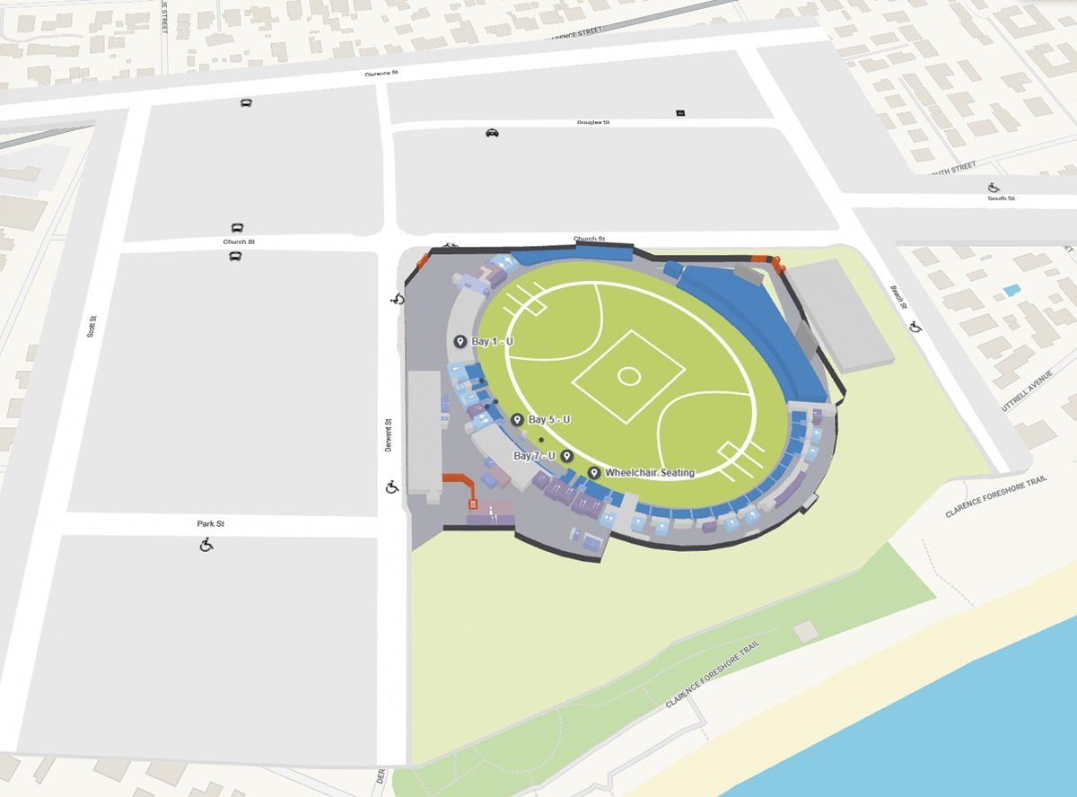 Ninja Stadium Parking Map and Layout