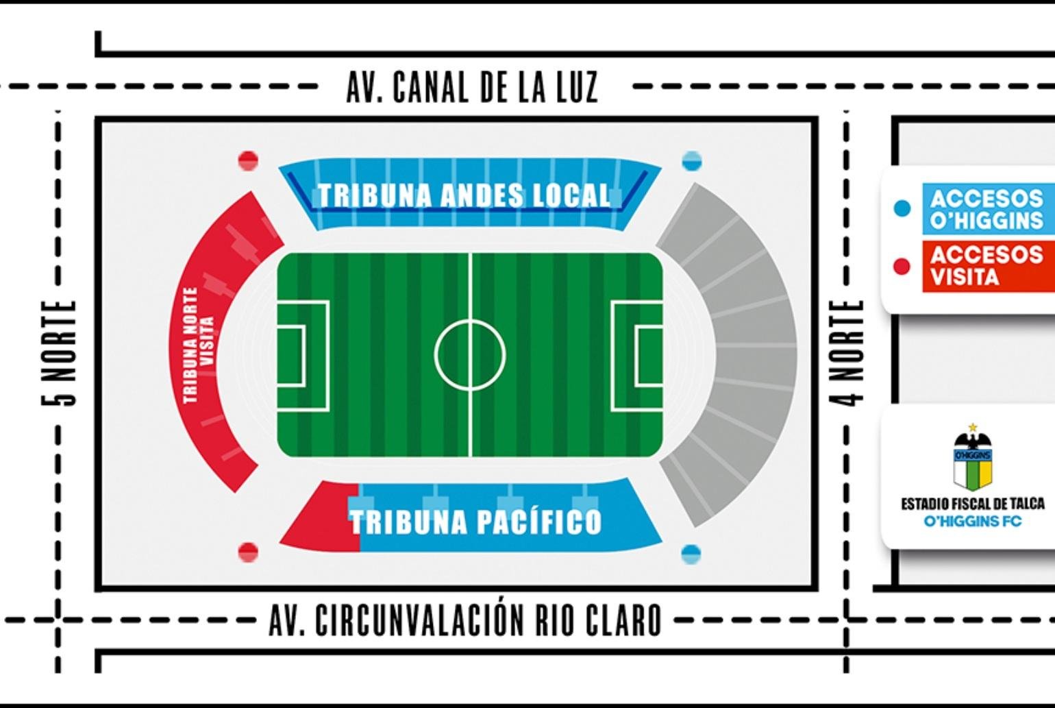 Talca Fiscal Stadium Seat Map