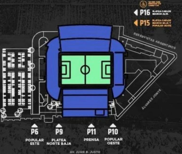 José Amalfitani Stadium Seating Plan