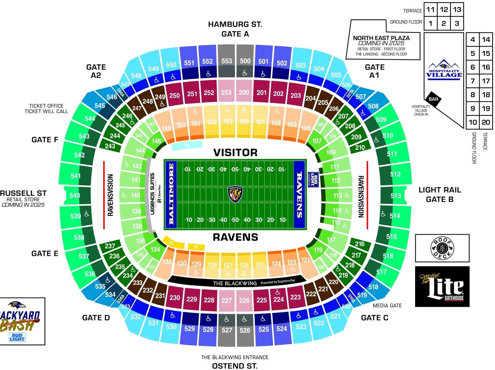 MT Bank Stadium Seating Chart