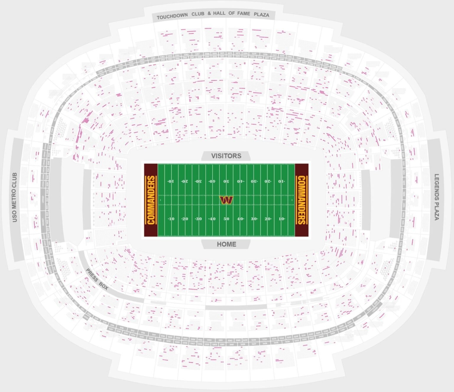 Commanders Seating Chart.pdf Northwest Stadium Seating Chart, Best Seats, Parking Map, Events