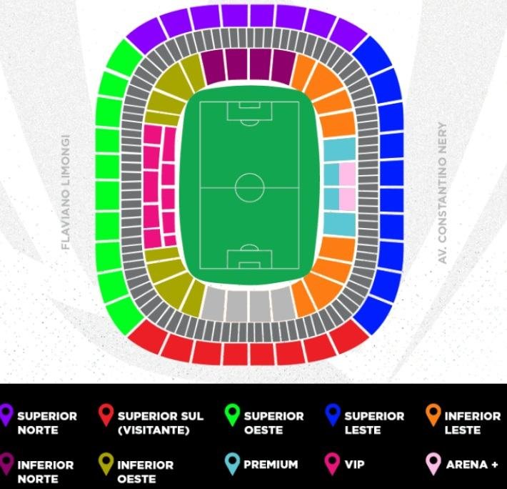 Arena Amazônia Map