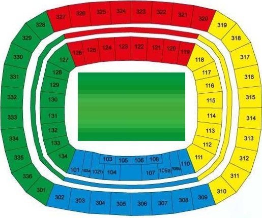 Arena Amazonia Seating Map