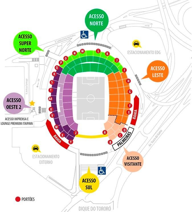 Arena Fonte Nova Layout