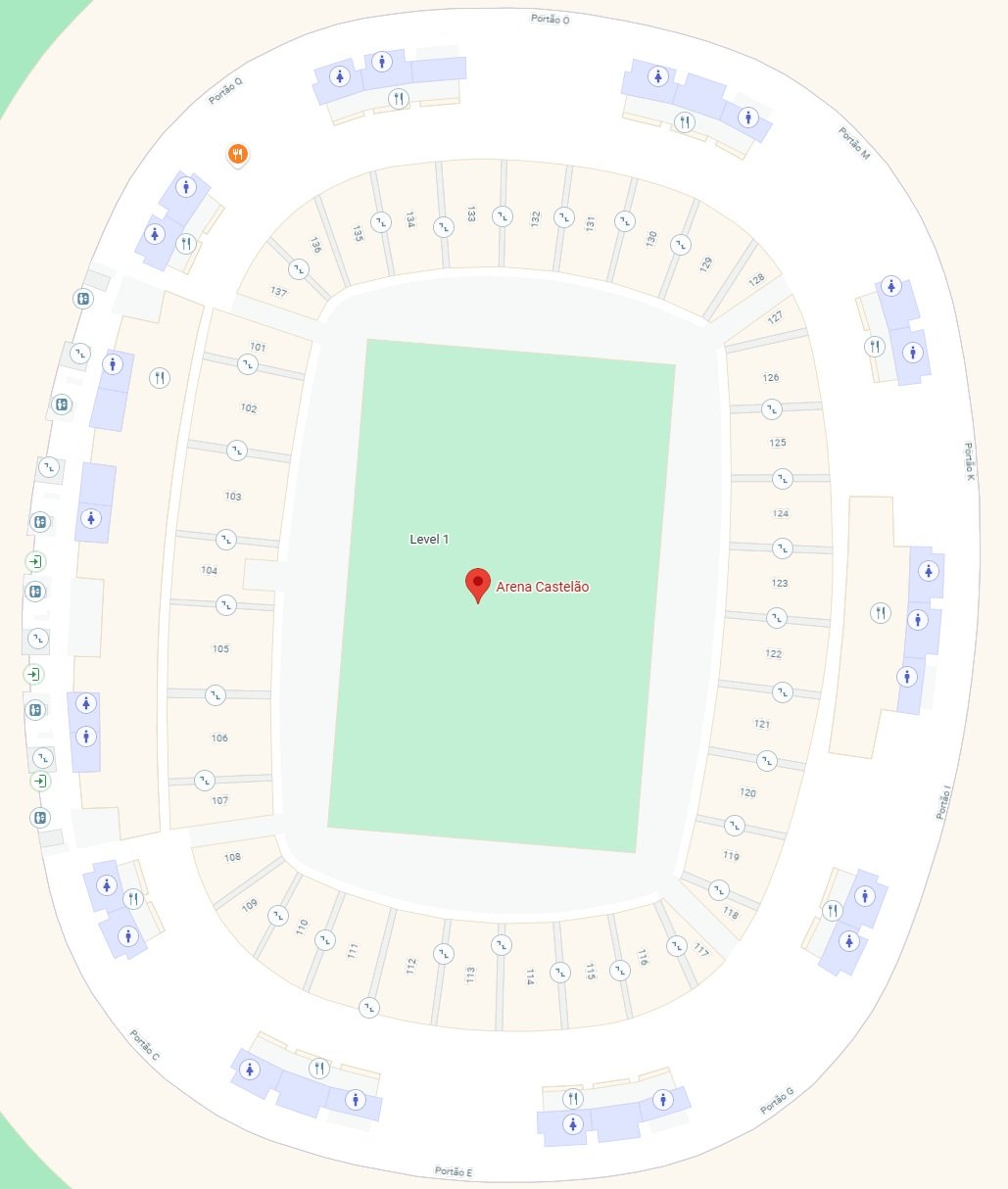 Estadio Castelao Seating Map