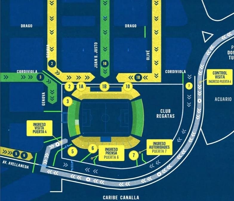 Gigante de Arroyito Stadium Layout