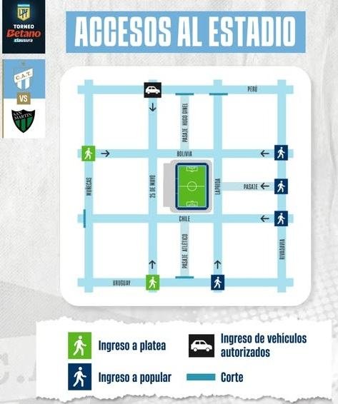 José Fierro Monumental Stadium Layout and Parking Map