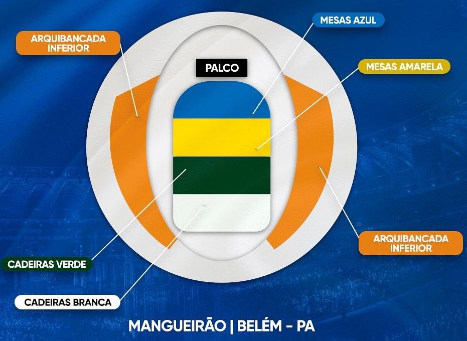 Mangueirão Stadium Concerts Map