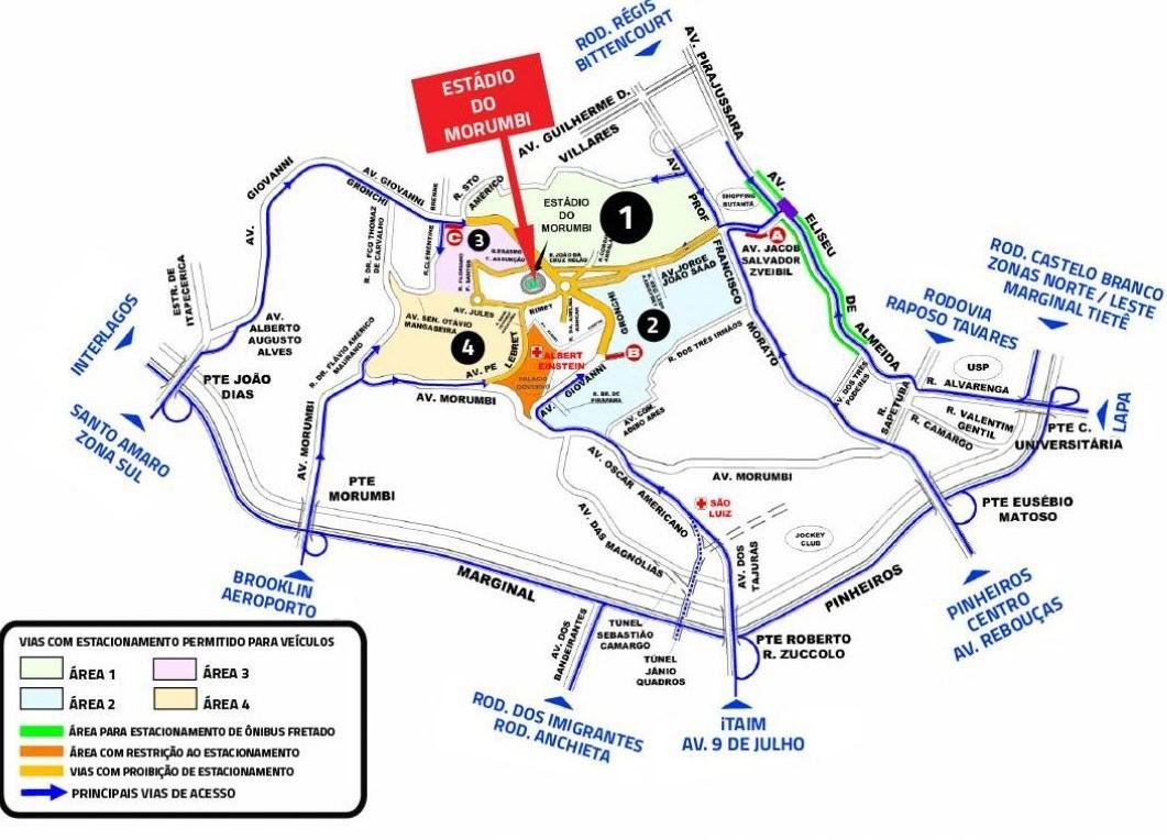 Morumbi Stadium Layout