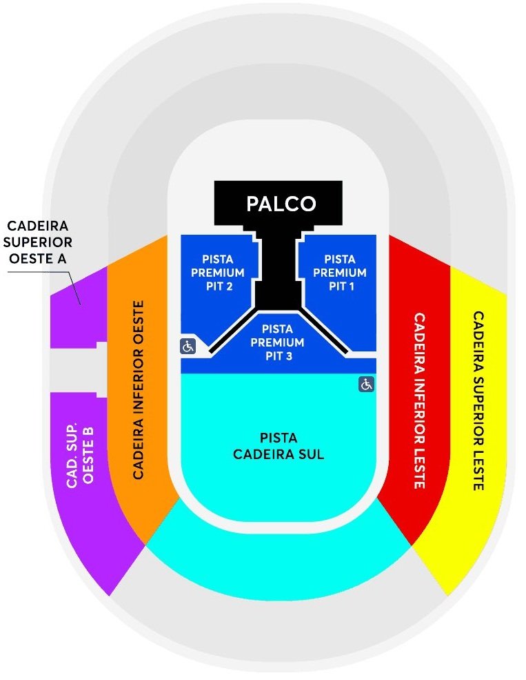 Nilton Santos Olympic Stadium Concerts Map