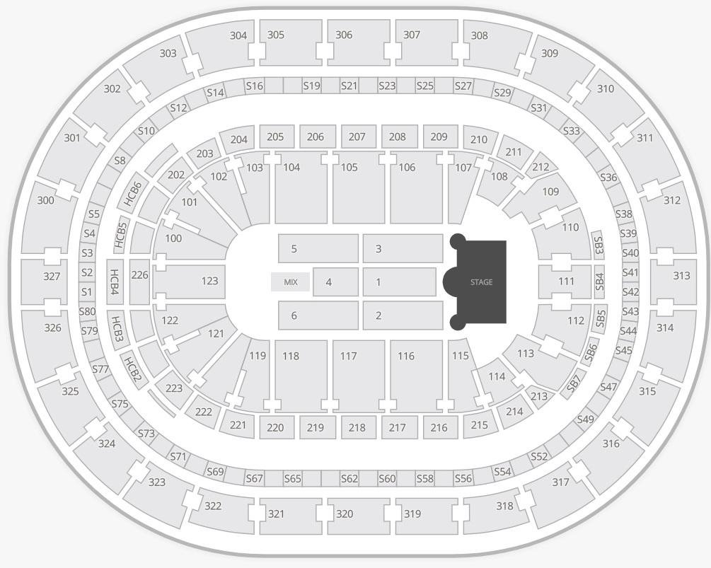 keyBank Center Concerts Seat Map