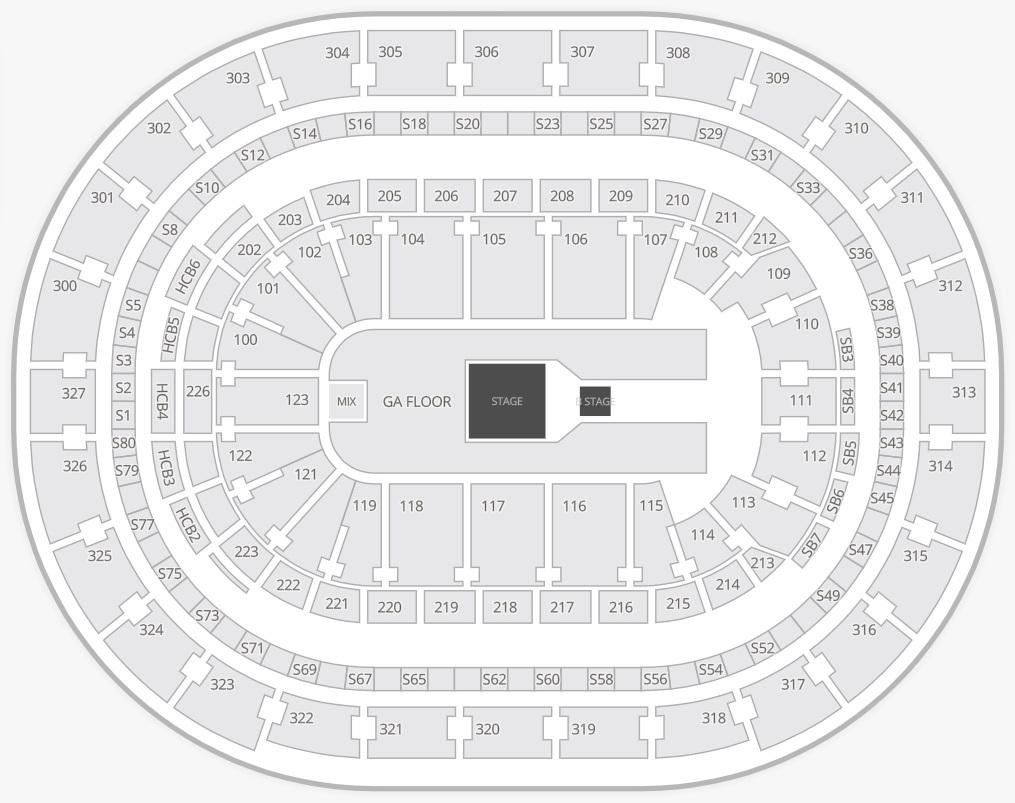 keyBank Center Seating Chart for Concerts