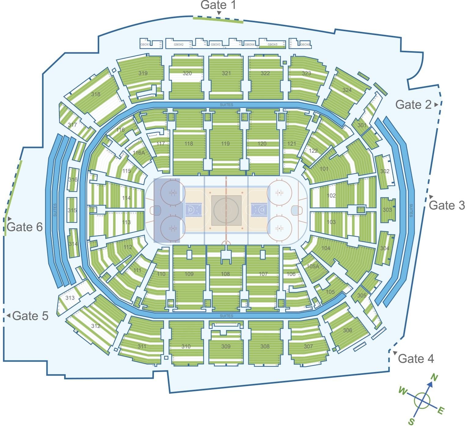 Scotiabank Arena Seating Chart with Seat Numbers