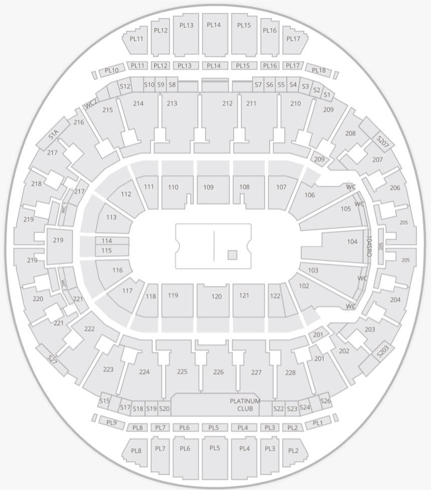 Scotiabank Saddledome Seat Map for Lacrosse