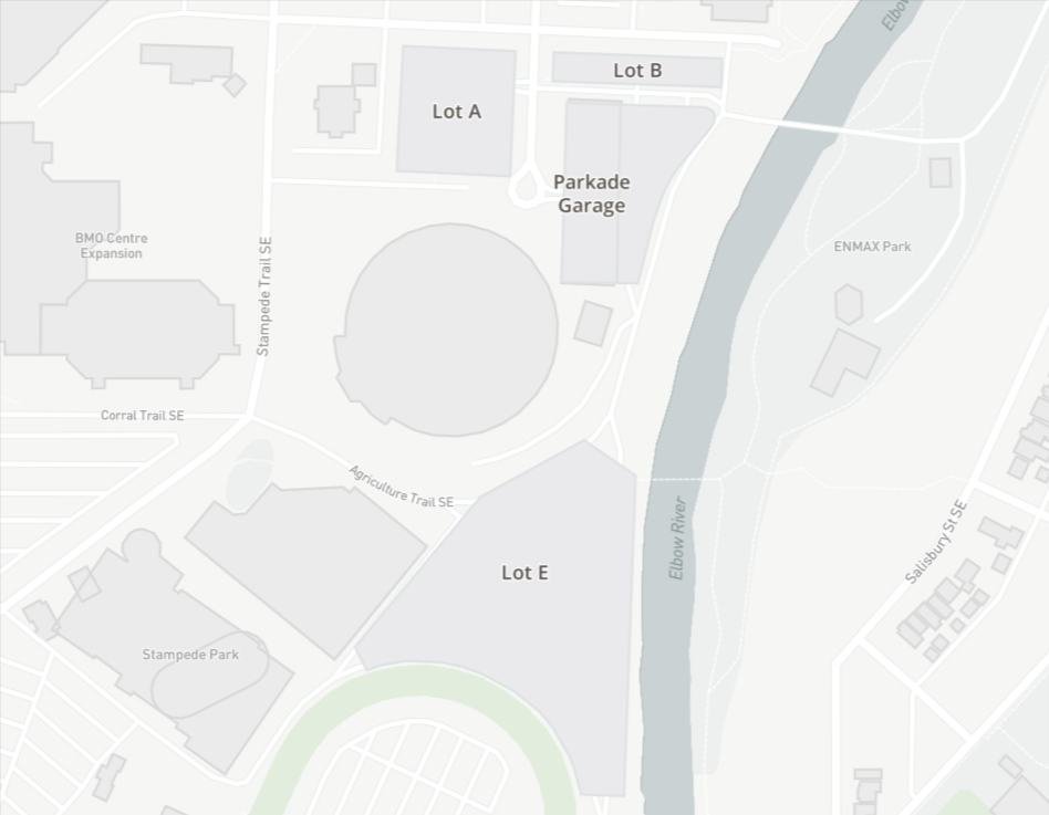 Scotiabank Saddledome Parking Map