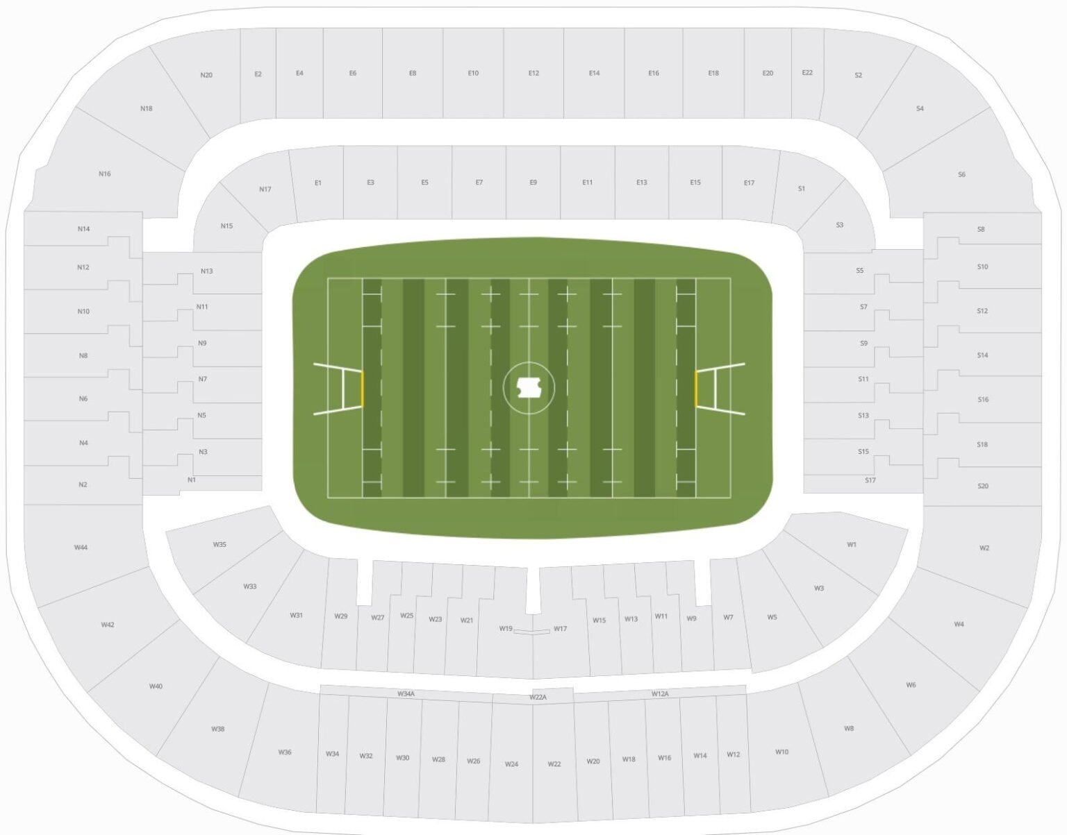 Murrayfield Stadium Seating Plan with Seat Numbers - Best Seats