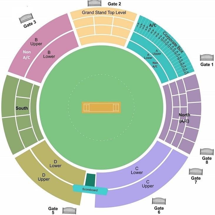 R. Premadasa Stadium Seating Plan