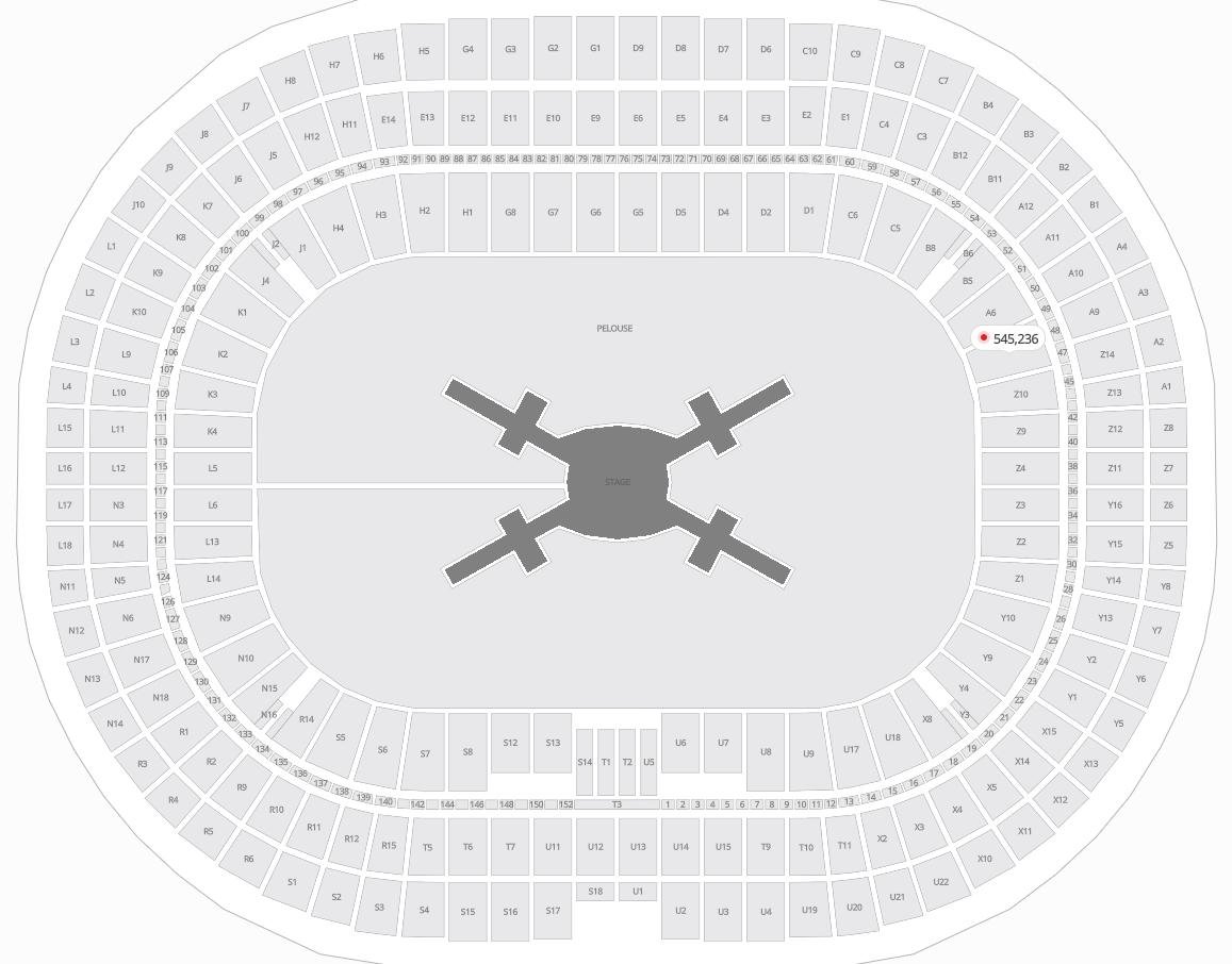 Stade de France Concerts Seating Plan