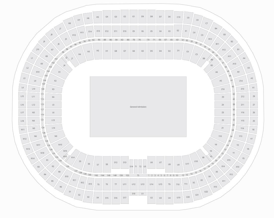 Stade de France Seating Plan for Concerts