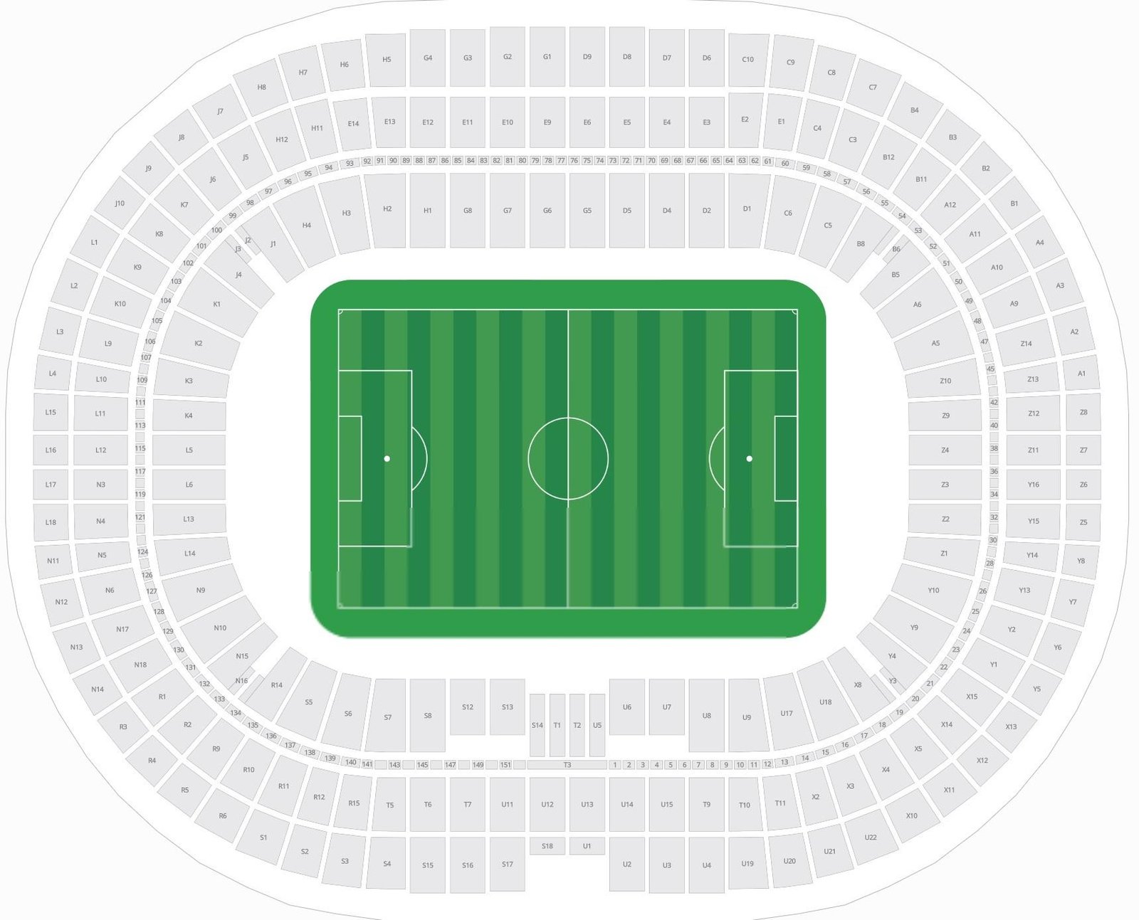 Stade de France Seating Plan for Football